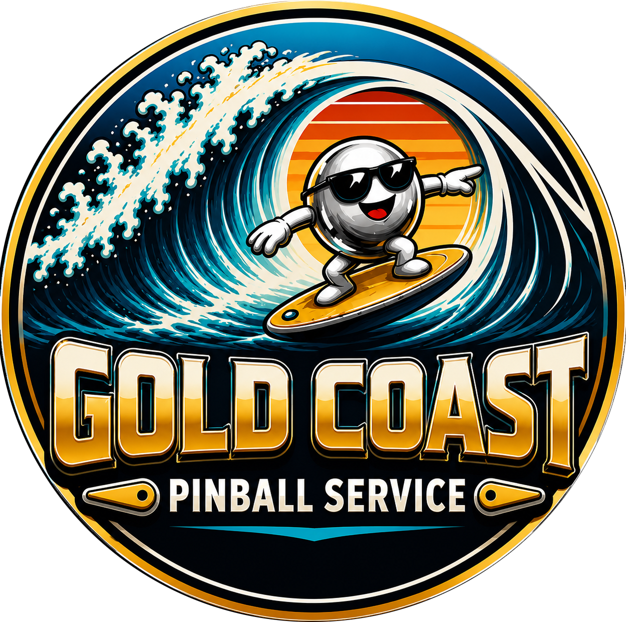 Gold Coast Pinball Service logo